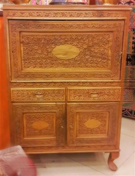 Miras Tuscany Walnut Wood Bar Unit