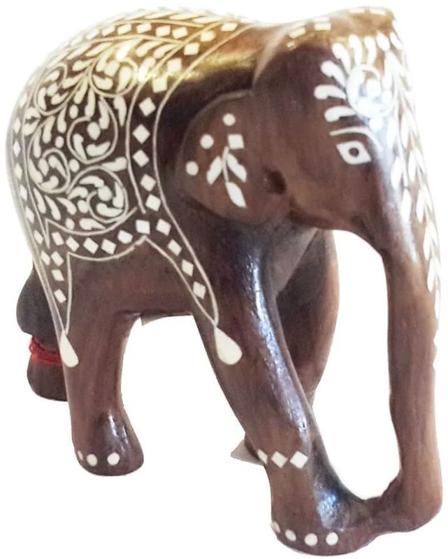Rosewood Inlay Elephant