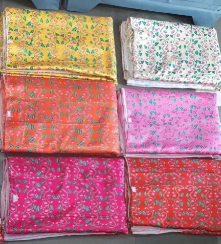 Digital Print on Modal Satin Fabric