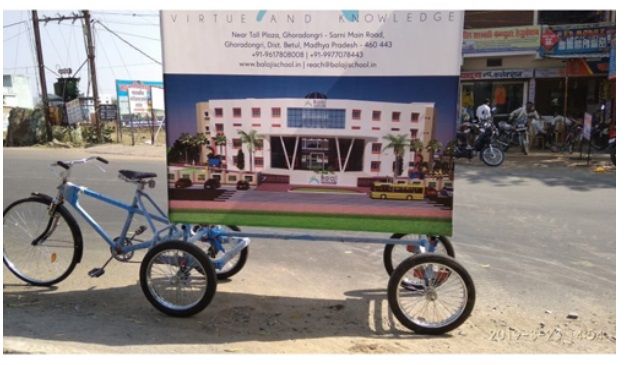 Advertising Five Wheel Cycle