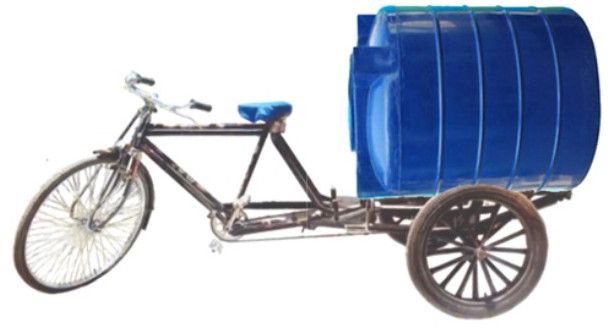 Kerosene Loading Rickshaw With Water Trolley