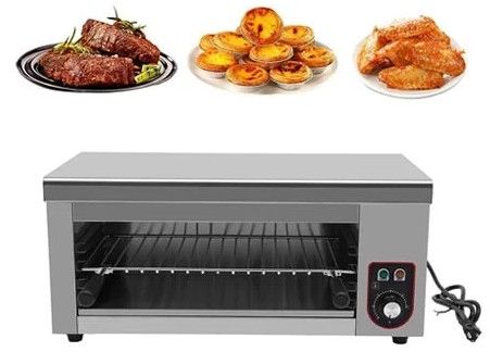 Stainless Steel Electric Salamander, Color : Silver