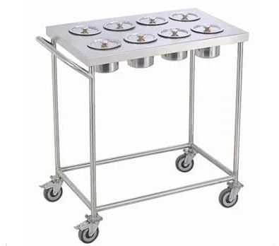 Stainless Steel Masala Trolley, Color : Silver