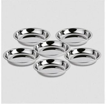 Stainless Steel Kumcha Plate, Color : Silver Standard