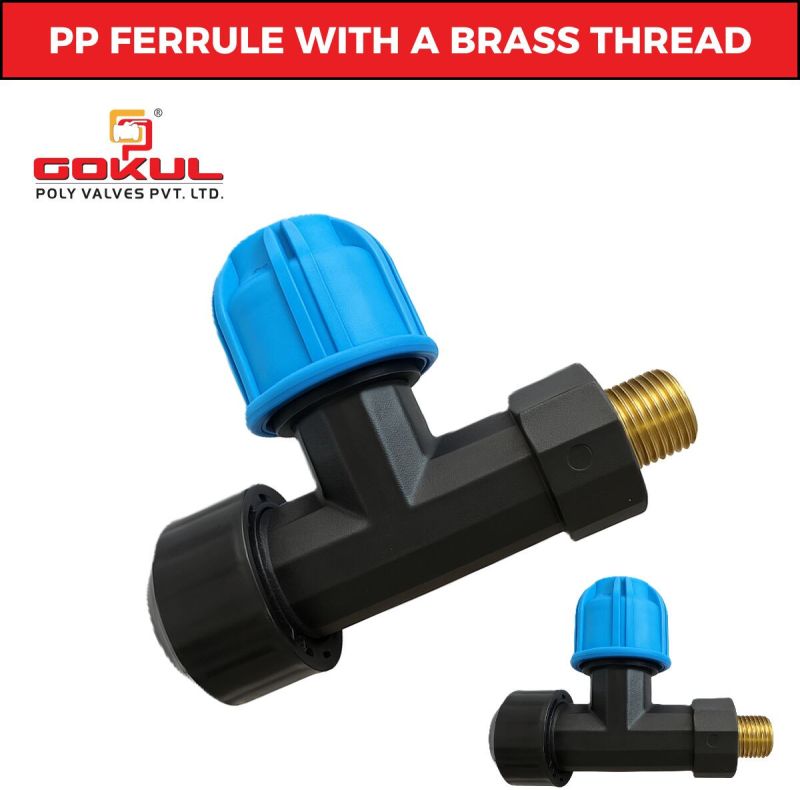 Brass Insert PP Compression Plastic Ferrule