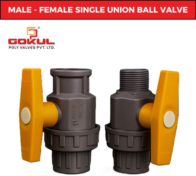 Single Union PVC Ball Valve