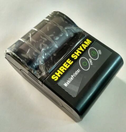 Shree Shyam Bluetooth Portable Thermal Printer, Color : Black