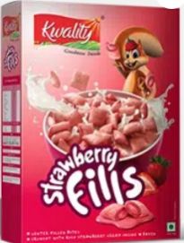 Wheat Milk Kwality Strawberry Fills Breakfast Cereal