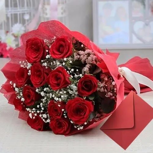 Red Rose Flower Bouquet