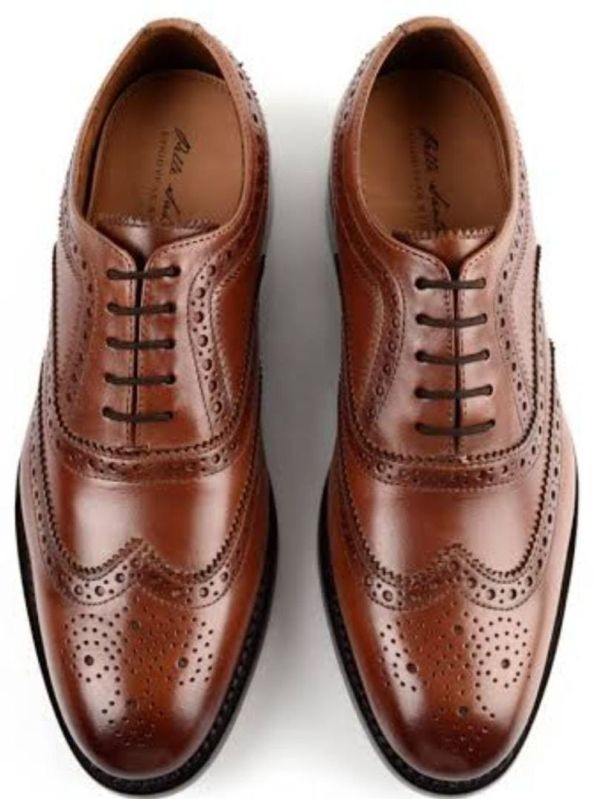 Brown Men Lace Up Formal Shoes