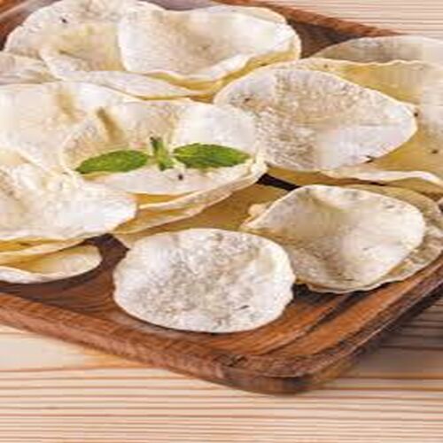 Homemade Plain Rice Papad, Shape : Round, Certification : FSSAI