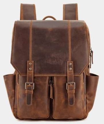 AB02 Anfaal Slim Profile Premium Leather Backpack