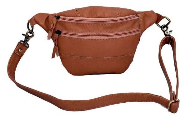 AW08 Anfaal Sleek Rider Leather Bum Bag
