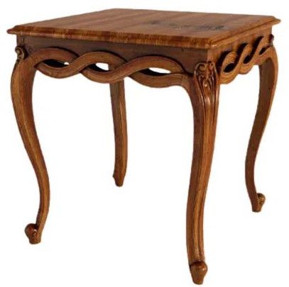 Brown Rectangular Antique Wooden Table