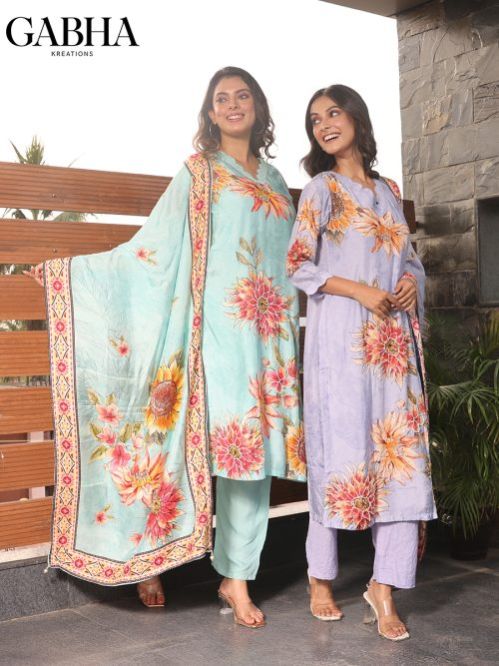 Cotton Printed Kurta Set with Dupatta