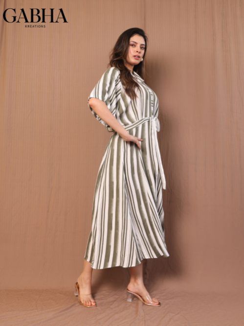 Cotton Striped Women Dress