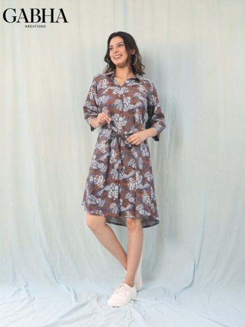 Flowy Printed Women Dress
