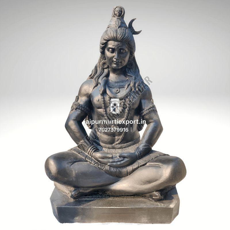 Black Stone Mahadev Statue