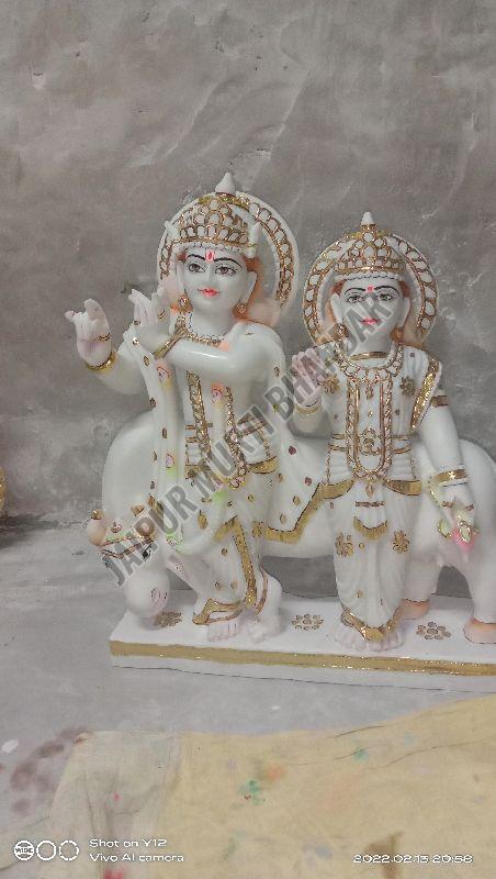 Marble Radha Krishna Statue