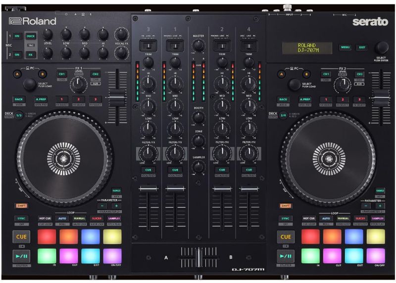Roland DJ-707m Serato 4 Channel DJ Controller