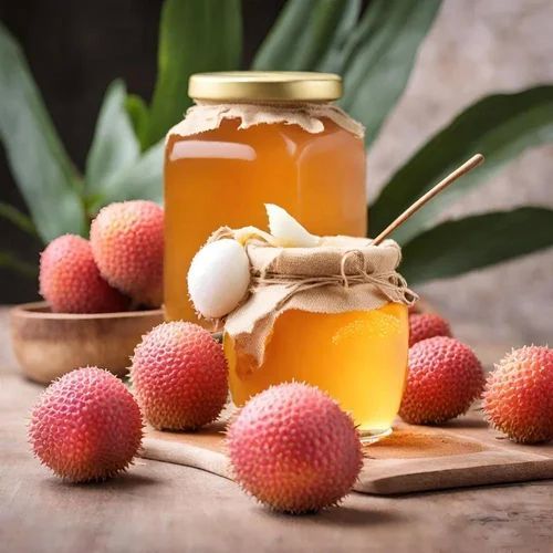 Pure Litchi Honey, Color : Yellow, Form : Gel