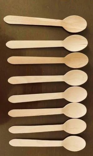 Wooden Spoons, Color : Brown 10cm for Restaurant