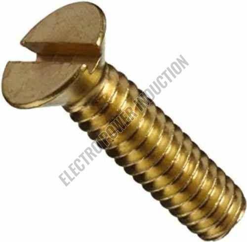 Mmt Csk Brass Machine Screws, Color : Golden