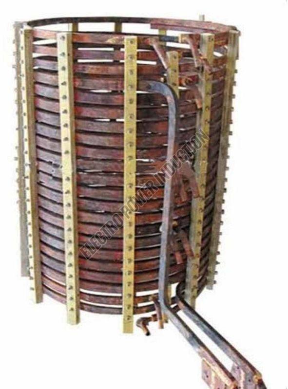 wooden induction furnace coil support