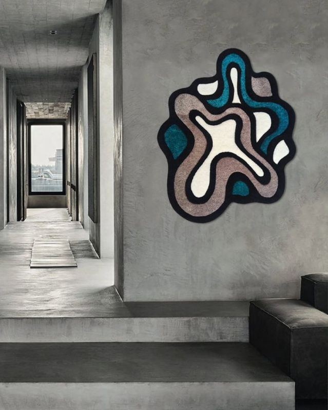 Sea Wave Shaped Wall Carpet