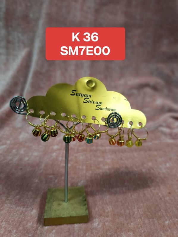 Stylish Gold Plated Artificial Ladies Earrings