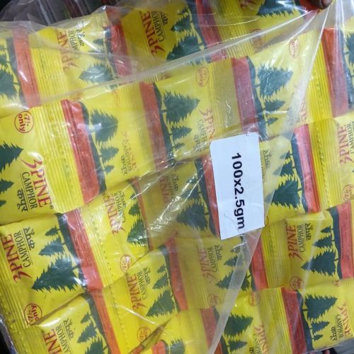 3 Pine Bhimseni Camphor, Color : White, Form : Crystal