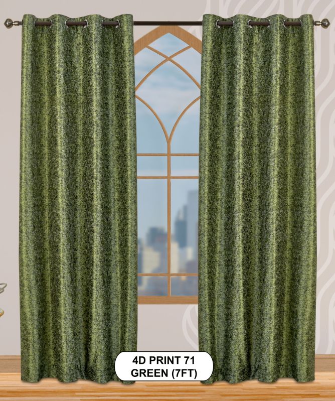 4d print 71 green window curtains