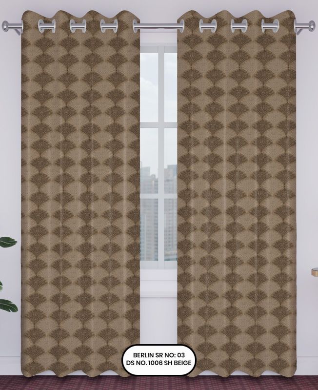 Berlin Jacquard Curtain – Beige | Design no.1006 | SR.no. 03 | Ring Style