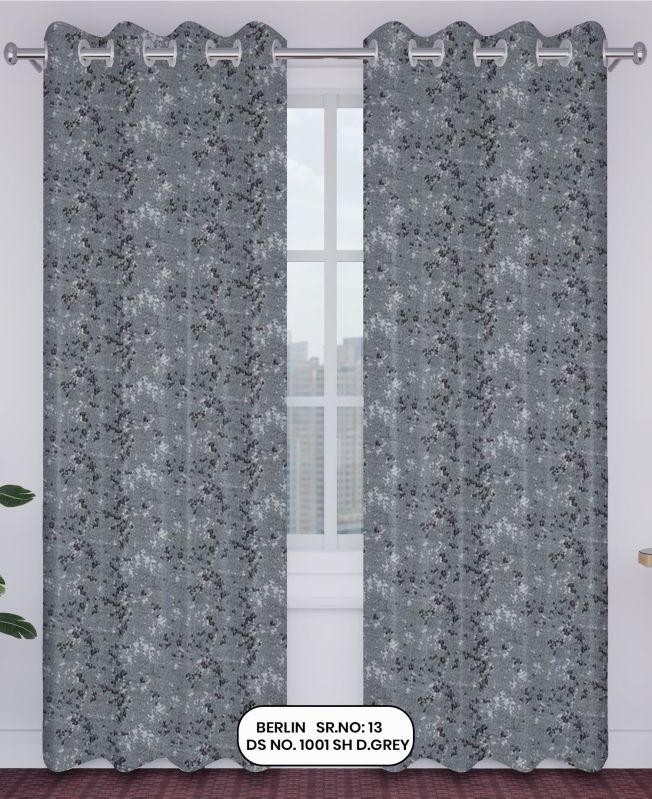 Berlin Jacquard Curtain – D-Grey | Design no.1001 | SR.no. 13 | Ring Style
