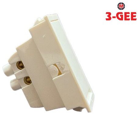Polycarbonate GLOSSY 3-GEE 6A. 1 Way Flat Switch, Design : Modular