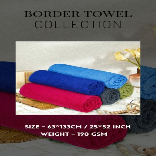 Elegance Series Solid Border Towel