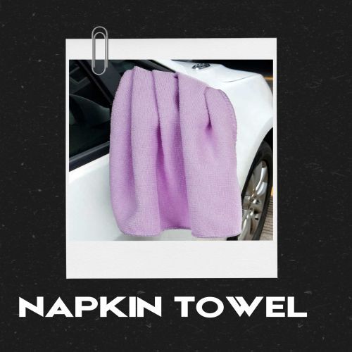 Vibrant Cobalt Blue Microfiber Napkin Towel