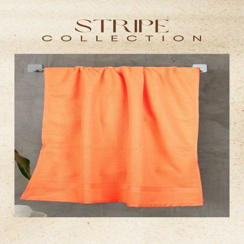 Vibrant Orange Solid Bath Towel