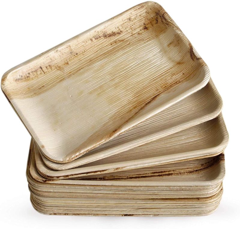 Areca Palm Leaf Rectangular Plates