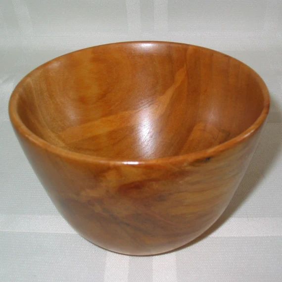 Brown Barkwood Round Bowl