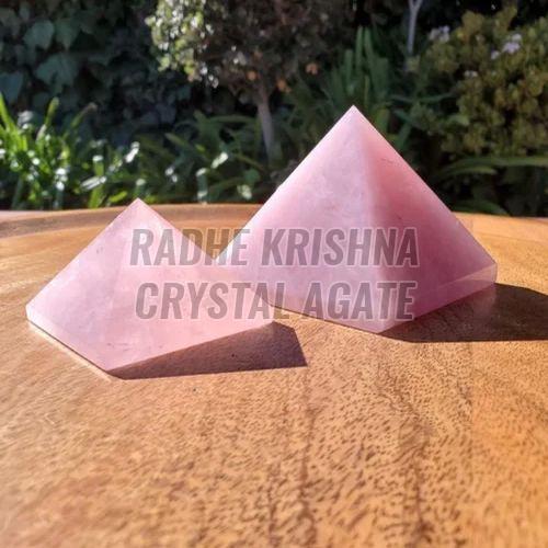 Rose Quartz Healing Pyramid