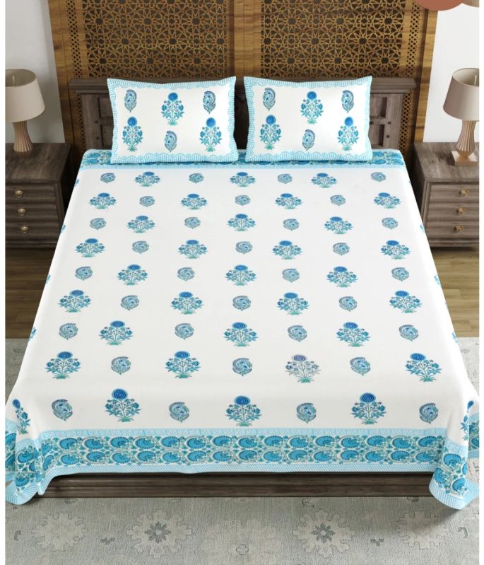Hand Block Printed Bedsheet