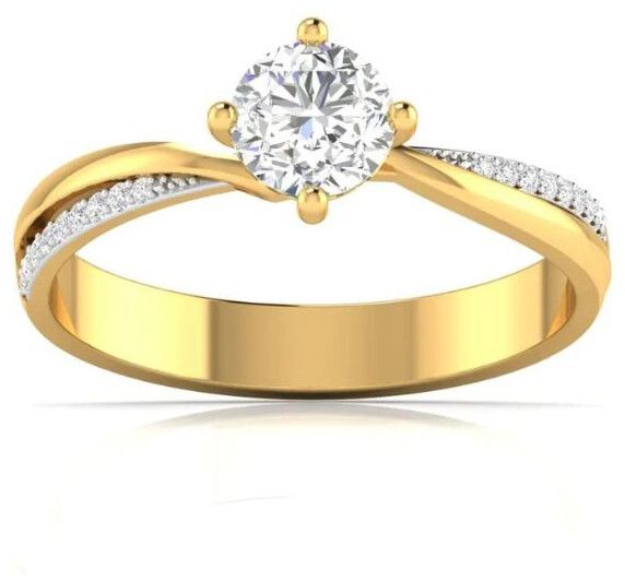 2.50Ct Round Cut Lab Diamond Split Shank Wedding Ring 14k Gold