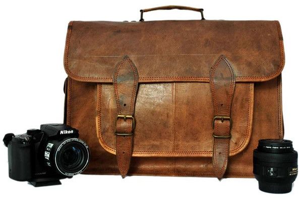 Vintage Leather Camera Bag