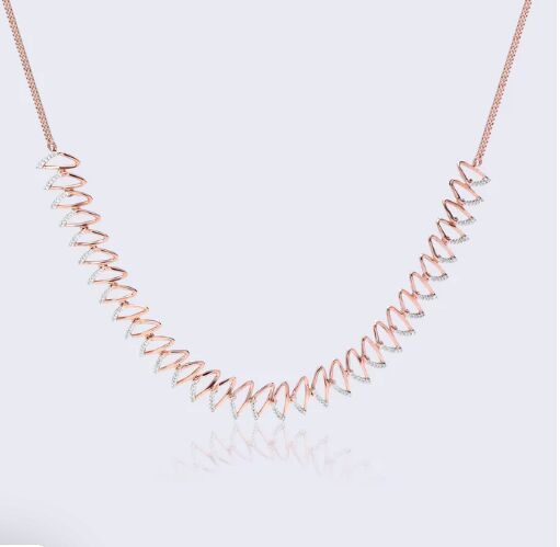 Diamond Zigzag Classic Necklace - Modern Elegance