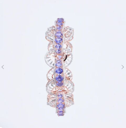 Violet Splendor Rose Gold Bracelet