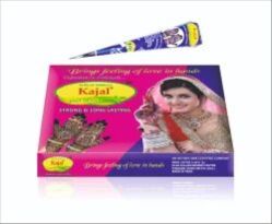 Kajal Fast Mehendi Cone Black, Color : Red, Packaging Type : Box