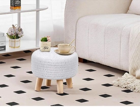 Pouf Ottoman, 100% Cotton