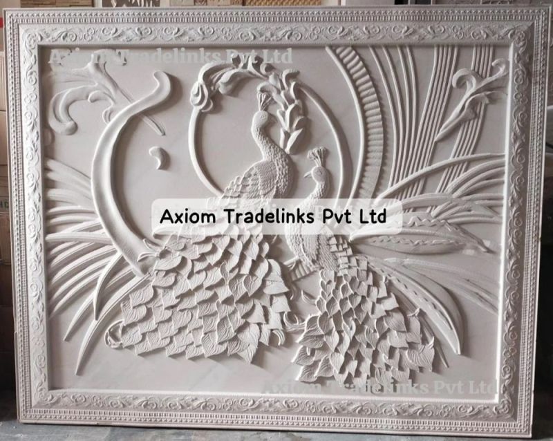 Peacock Stone Wall Mural