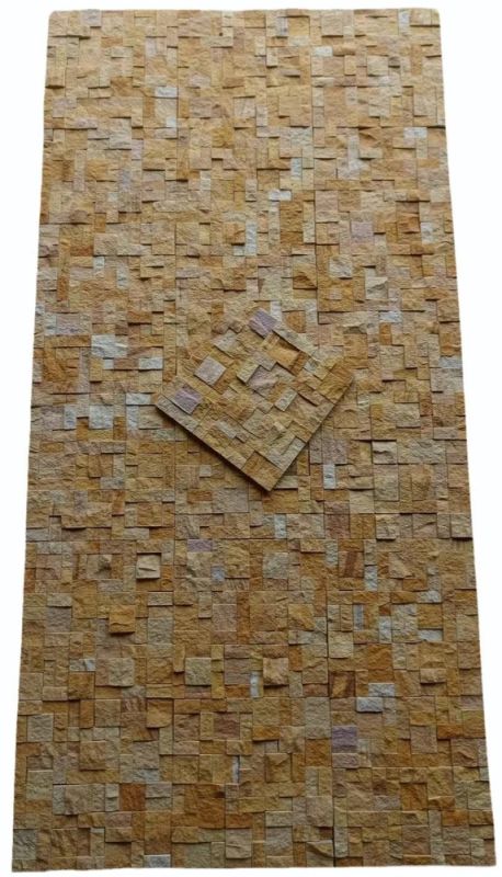 Teak Wood Stone Mosaic Tiles